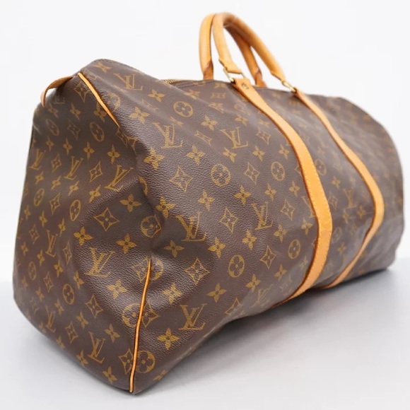 Authentic Louis Vuitton keepall 55 monogram travel duffle bag - Picture 2 of 13